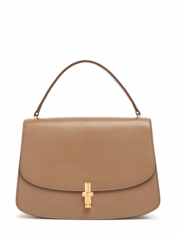 Photo: THE ROW Sofia 10 Shiny Leather Top Handle Bag