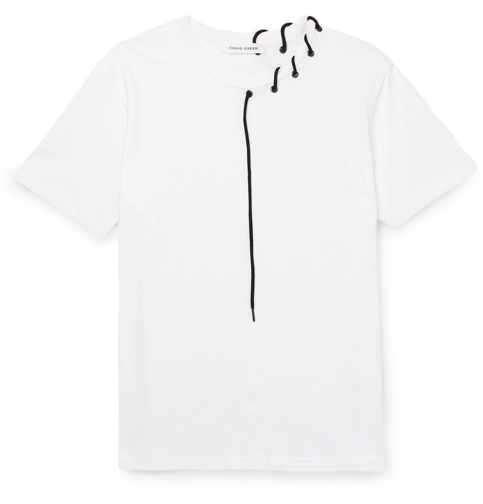 Craig Green - Lace-Detailed Cotton-Jersey T-Shirt - Men