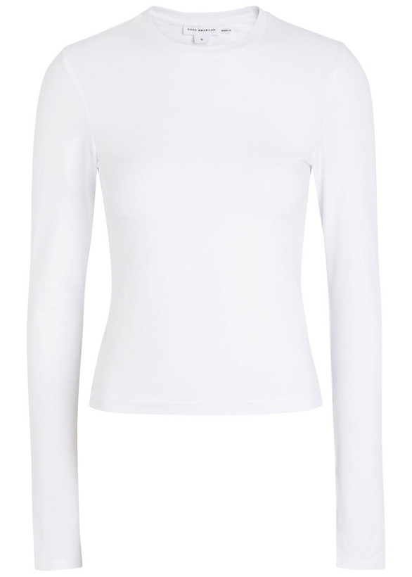 Photo: Good American Stretch-cotton T-shirt White