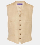 Ralph Lauren Collection Jaiden silk and linen vest