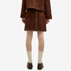 Nudie Jeans Co Women's Elvy Western Suede Skirt in Bruno