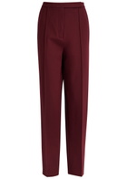 Dorothee Schumacher Emotional Essence Straight-leg Jersey Trousers Burgundy