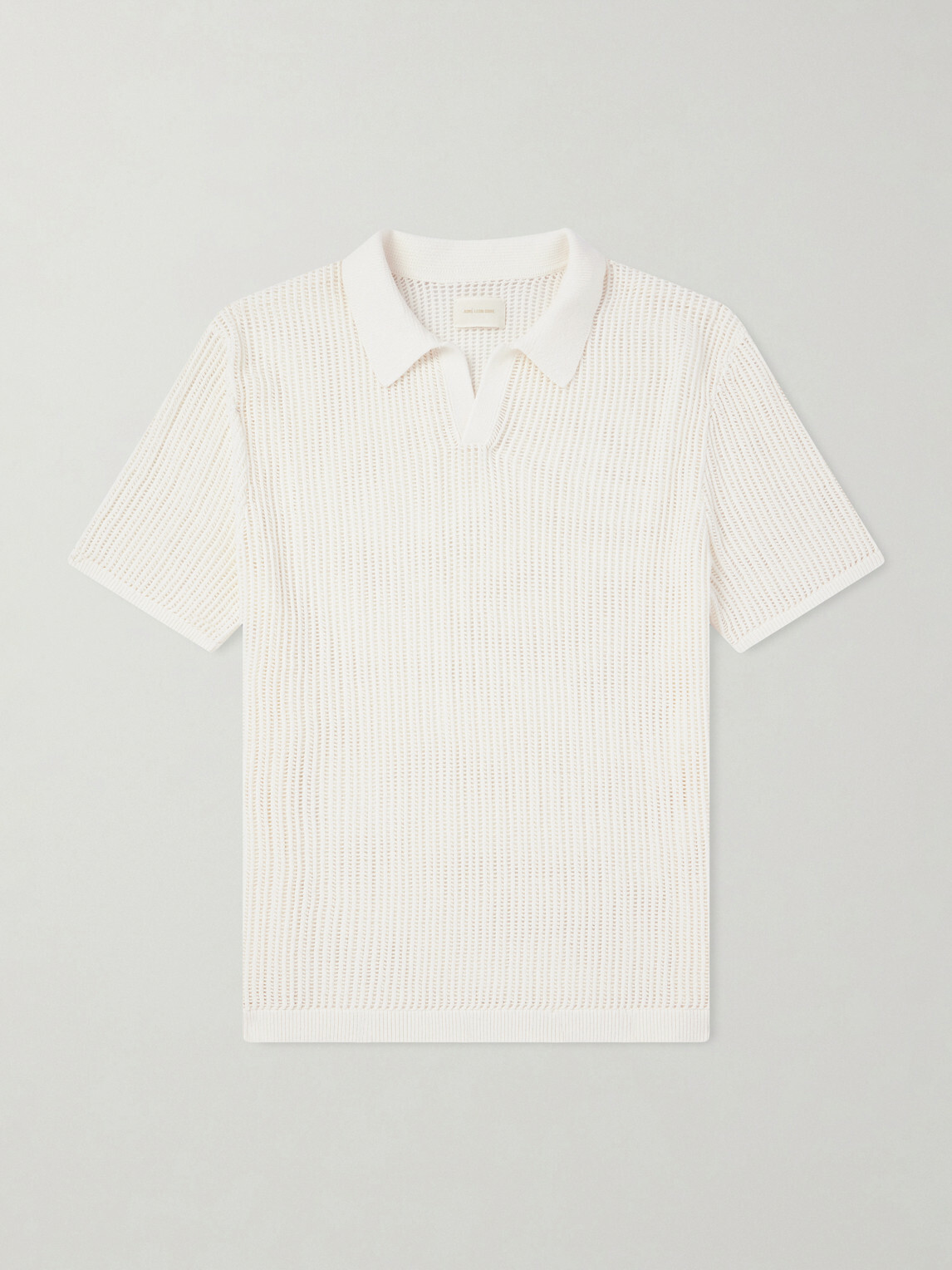 Aimé Leon Dore - Open-Collar Open-Knit Cotton Polo Shirt - Neutrals