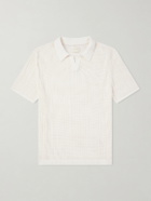 Aimé Leon Dore - Open-Collar Open-Knit Cotton Polo Shirt - Neutrals
