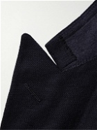 Dunhill - Double-Breasted Wool and Cashmere-Blend Blazer - Blue