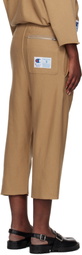UNDERCOVER Tan Champion Edition Cropped Sweatpants