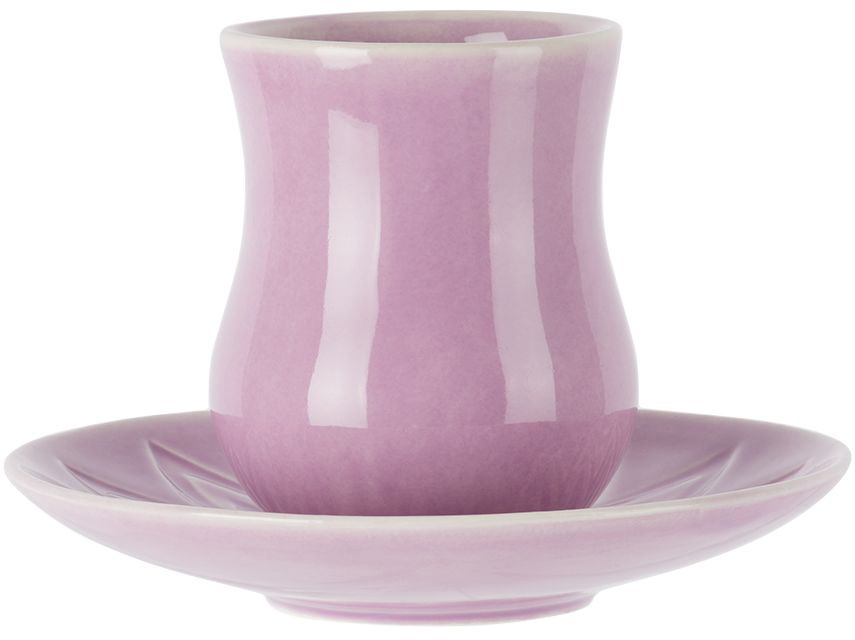 Paula Canovas Del Vas Pink Tea Cup & Saucer Set