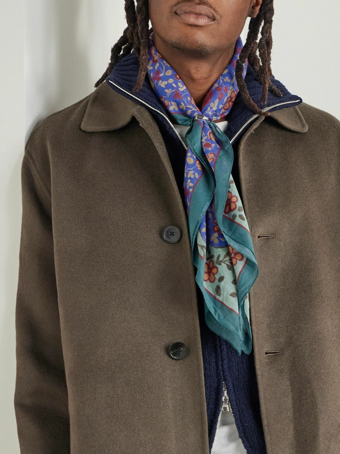 De Bonne Facture - Printed Cotton-Voile Scarf