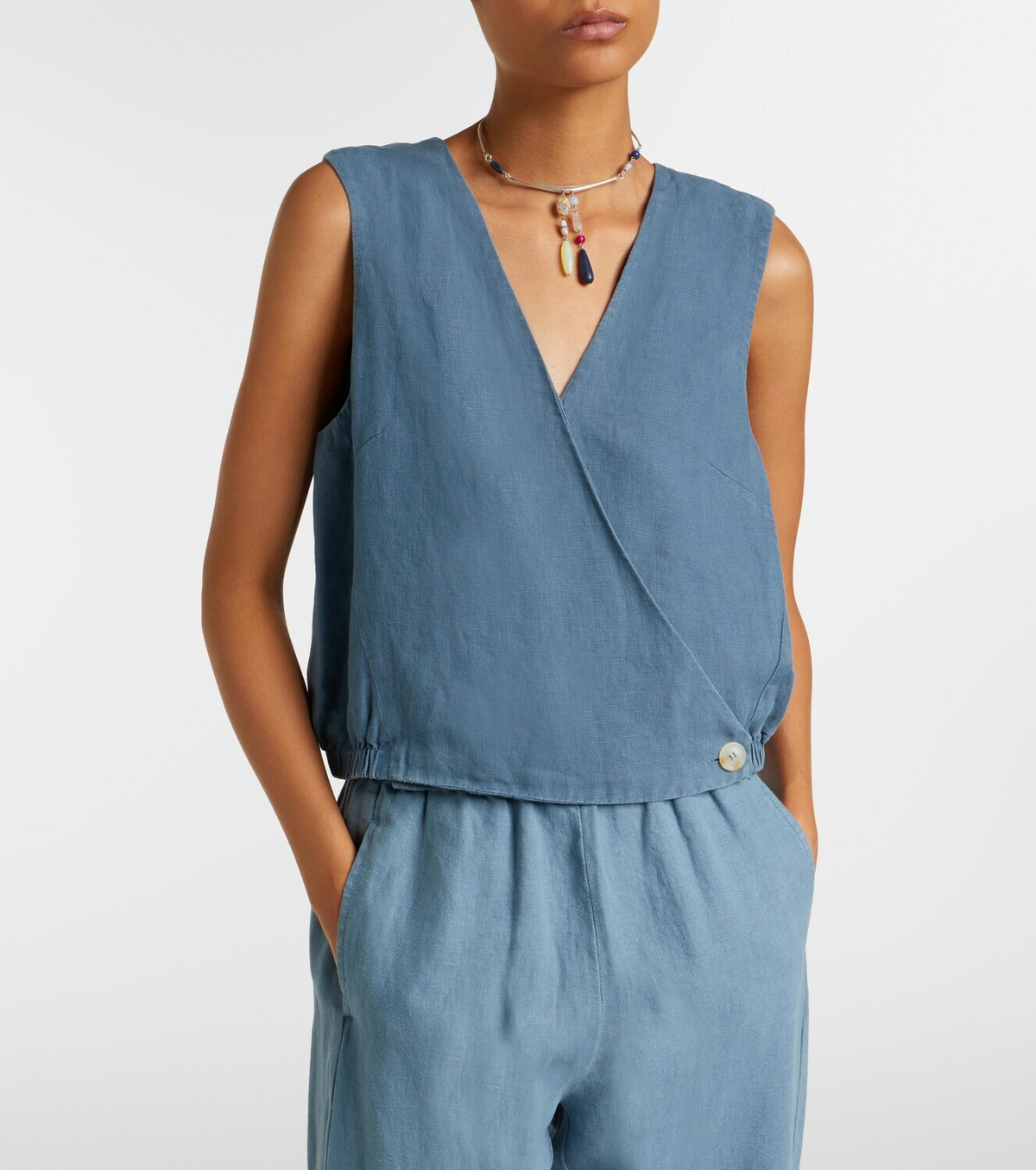 Velvet Ollie linen top