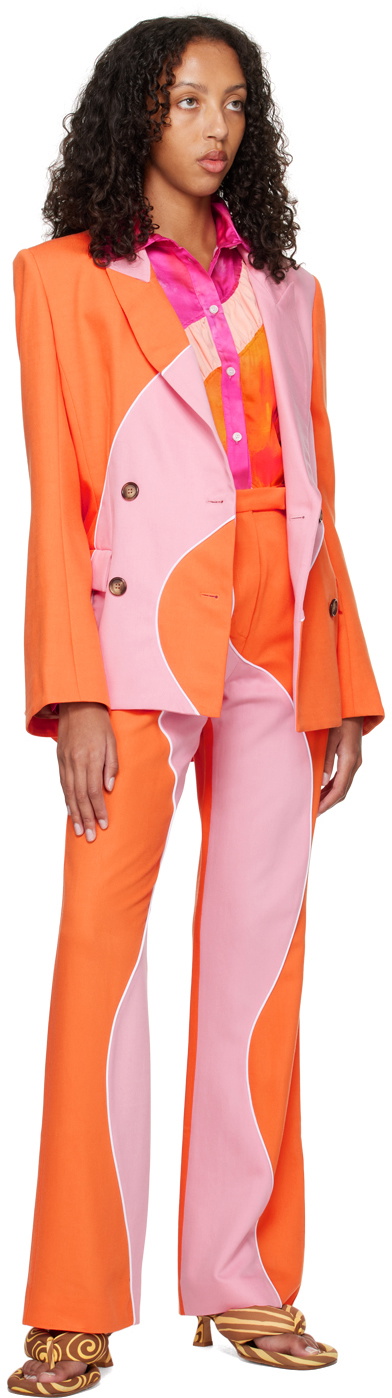 Ahluwalia Orange & Pink Madhu Trousers