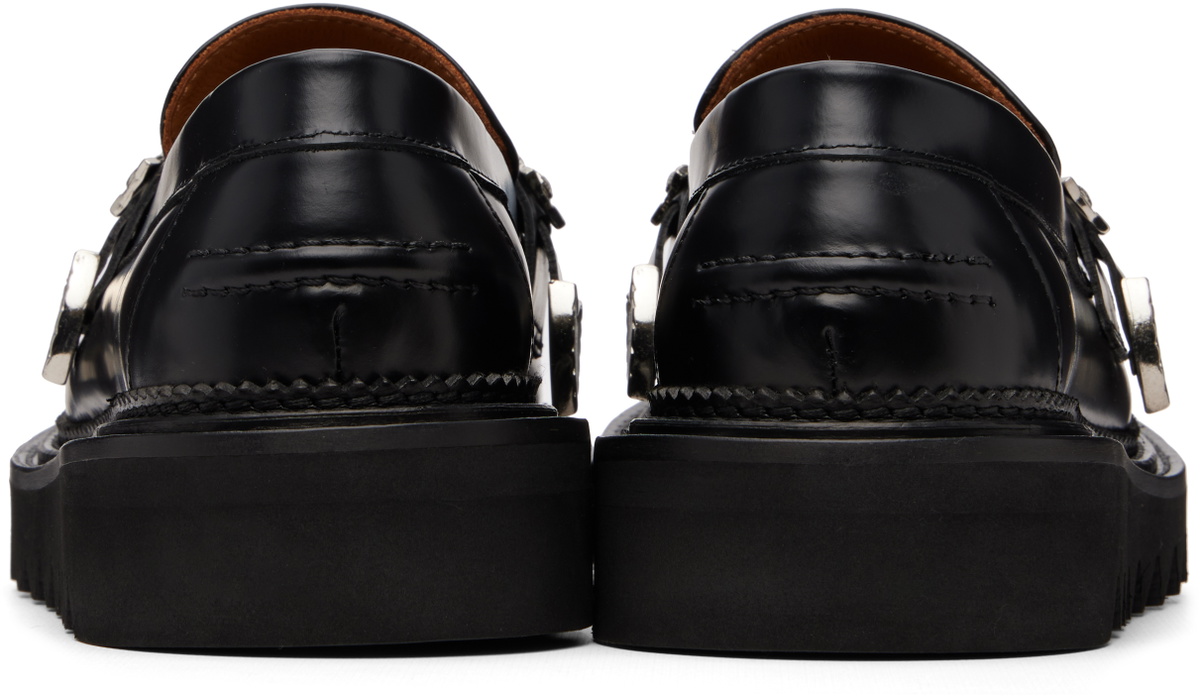 Toga Virilis Black Leather Loafers