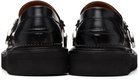 Toga Virilis Black Leather Loafers