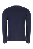 Fedeli Dark Blue Cashmere Blend Sweater