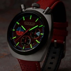 Cadola Testa Di Toro Chronograph Quartz Red Dial Mens Watch CD-1058-05