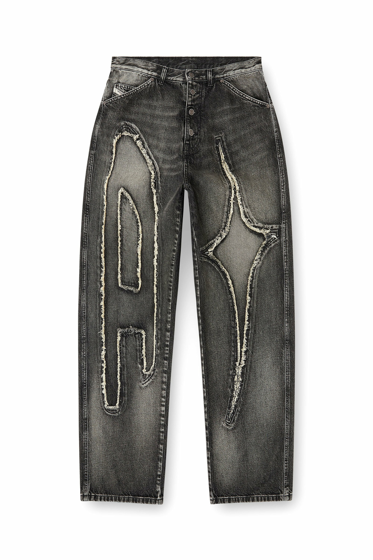 Diesel Straight Jeans - D-Thug Club - Jeans - Unisex - Black