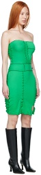 Sherris Green Nylon Mini Dress
