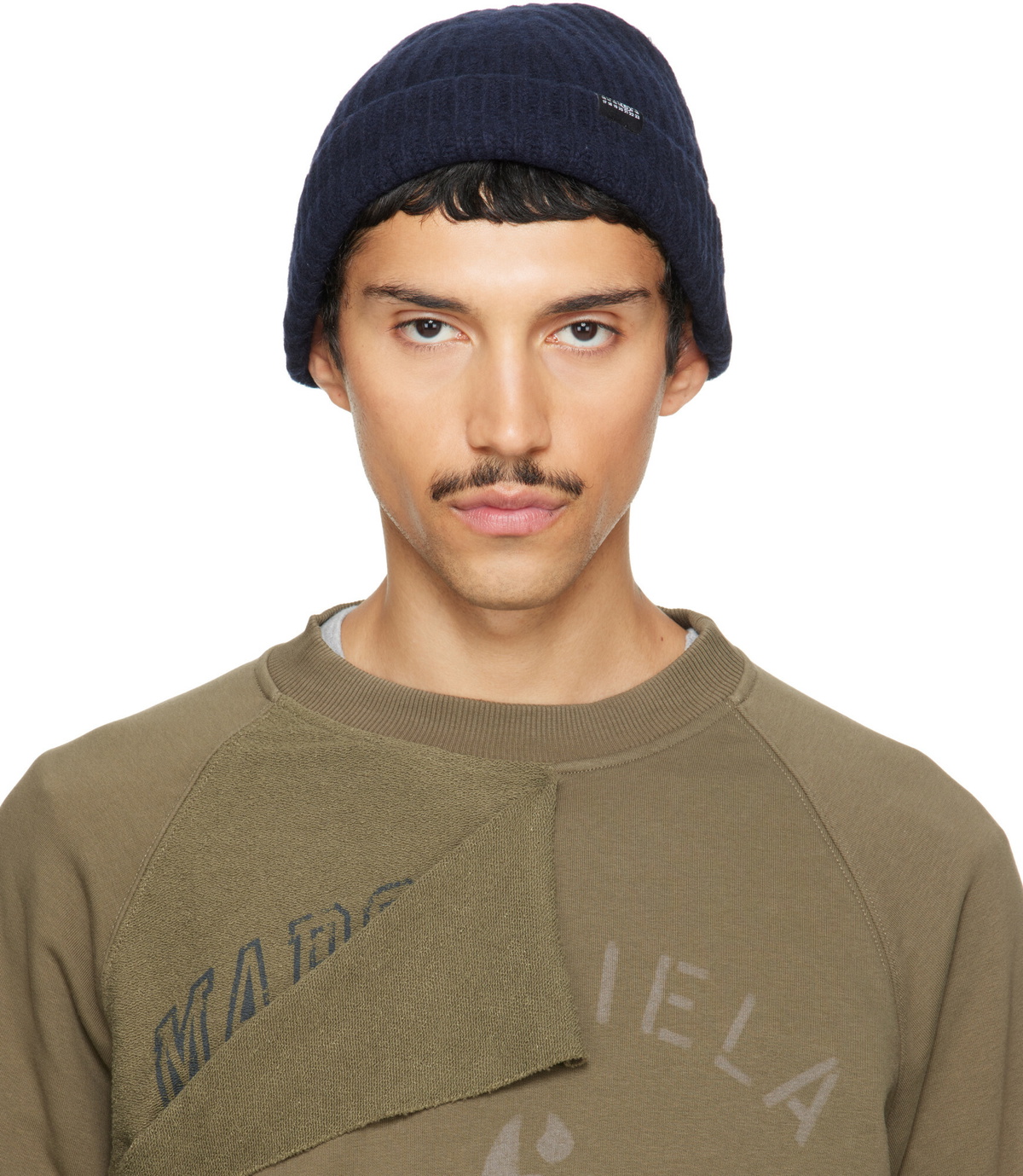 MM6 Maison Margiela Navy Knit Beanie