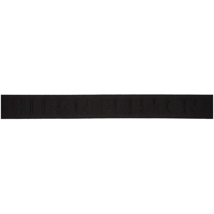 Heron Preston Black KK Tape Belt Heron Preston