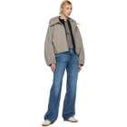 Canada Goose Taupe Chilliwack Wool Bomber Jacket