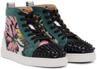 Christian Louboutin Multicolor Lou Spikes Orlato Sneakers