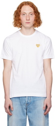 COMME des GARÇONS PLAY White Heart Patch T-Shirt