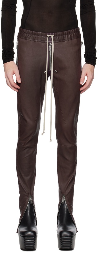 Photo: Rick Owens Brown Gary Leather Pants