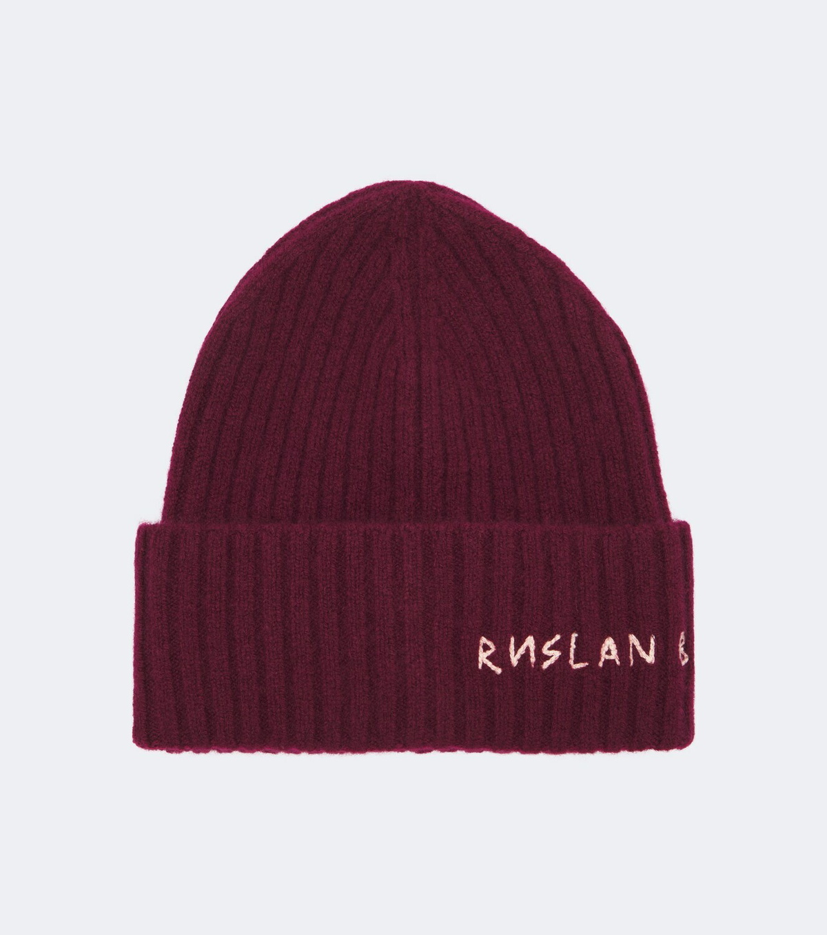 Ruslan Baginskiy Logo ribbed-knit cashmere beanie