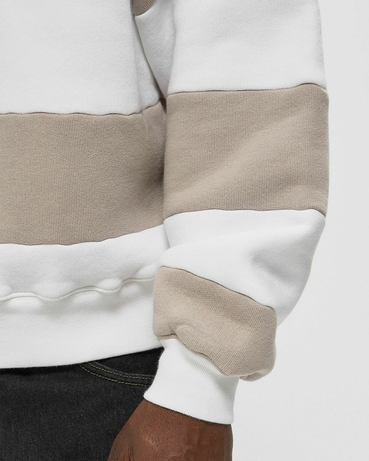 Axel Arigato Shift Striped Sweatshirt white/beige Mens Hoody