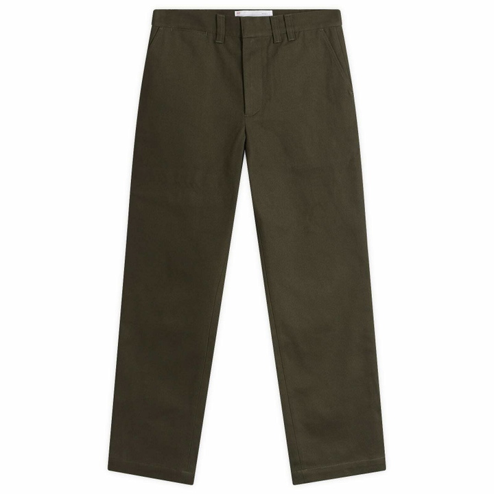 Photo: Randy's Garments Men's Randy’s Garments  Gusseted Work Pants in Dark Olive Super Twill