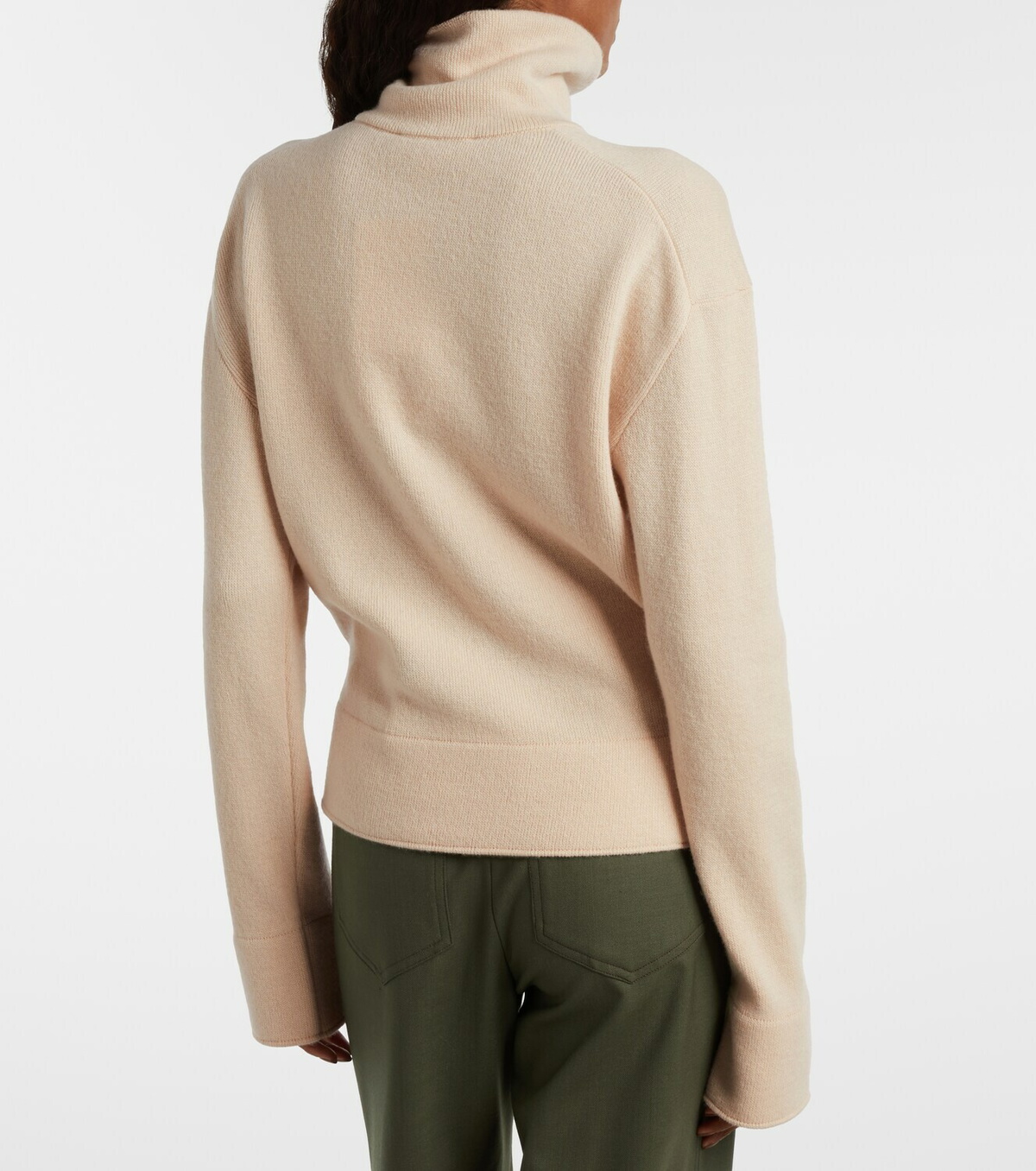 Victoria Beckham Wool and cashmere half-zip sweater