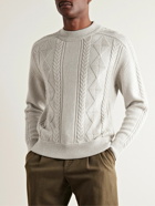 Loro Piana - Versilia Cable-Knit Wool Sweater - Neutrals
