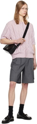 Dunst Pink Button Cardigan