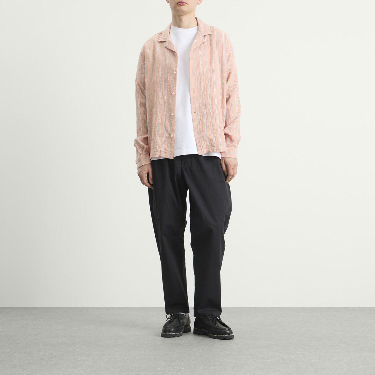 Kestin Men's Seersucker Tain Shirt in Washed Coral