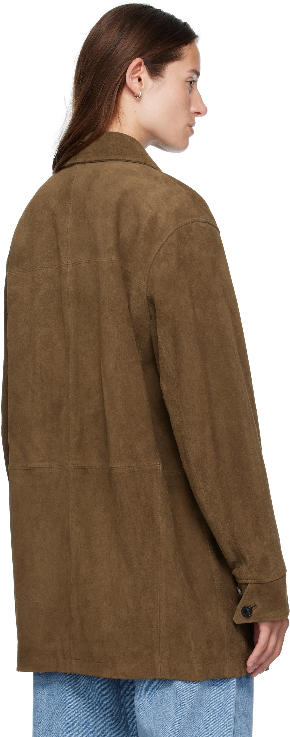 COOR Brown Suede Car Jacket