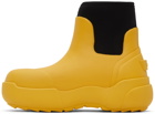 AMBUSH Yellow Rubber Chelsea Boots