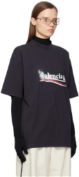 Balenciaga Black Political Stencil T-Shirt