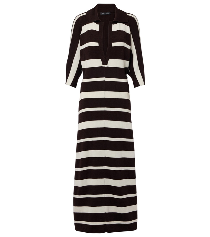 Photo: Proenza Schouler Solana striped wool and silk maxi dress