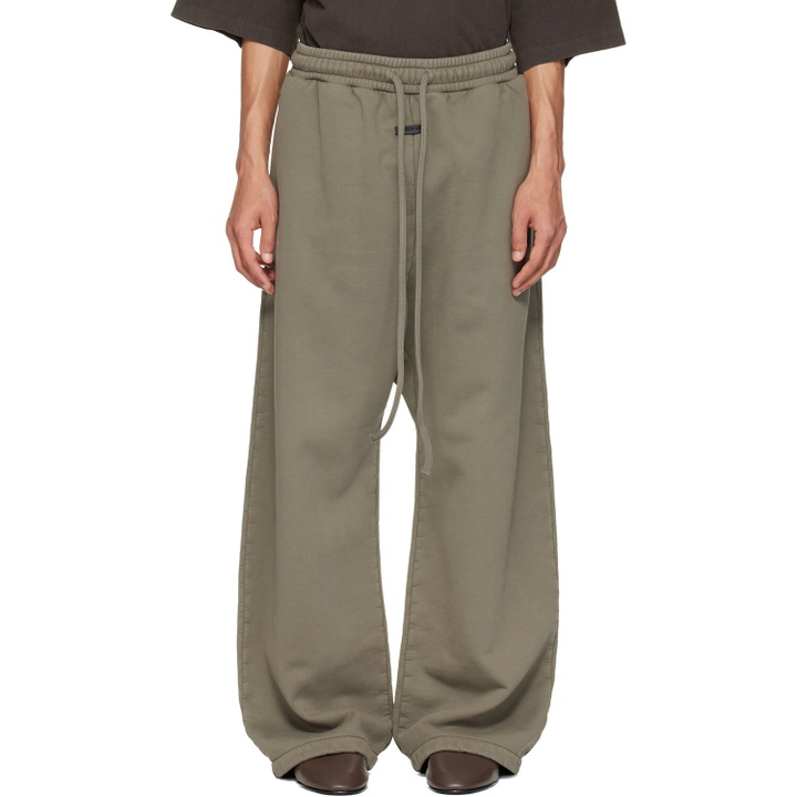 Photo: Fear of God Khaki Wide Leg Sweatpants