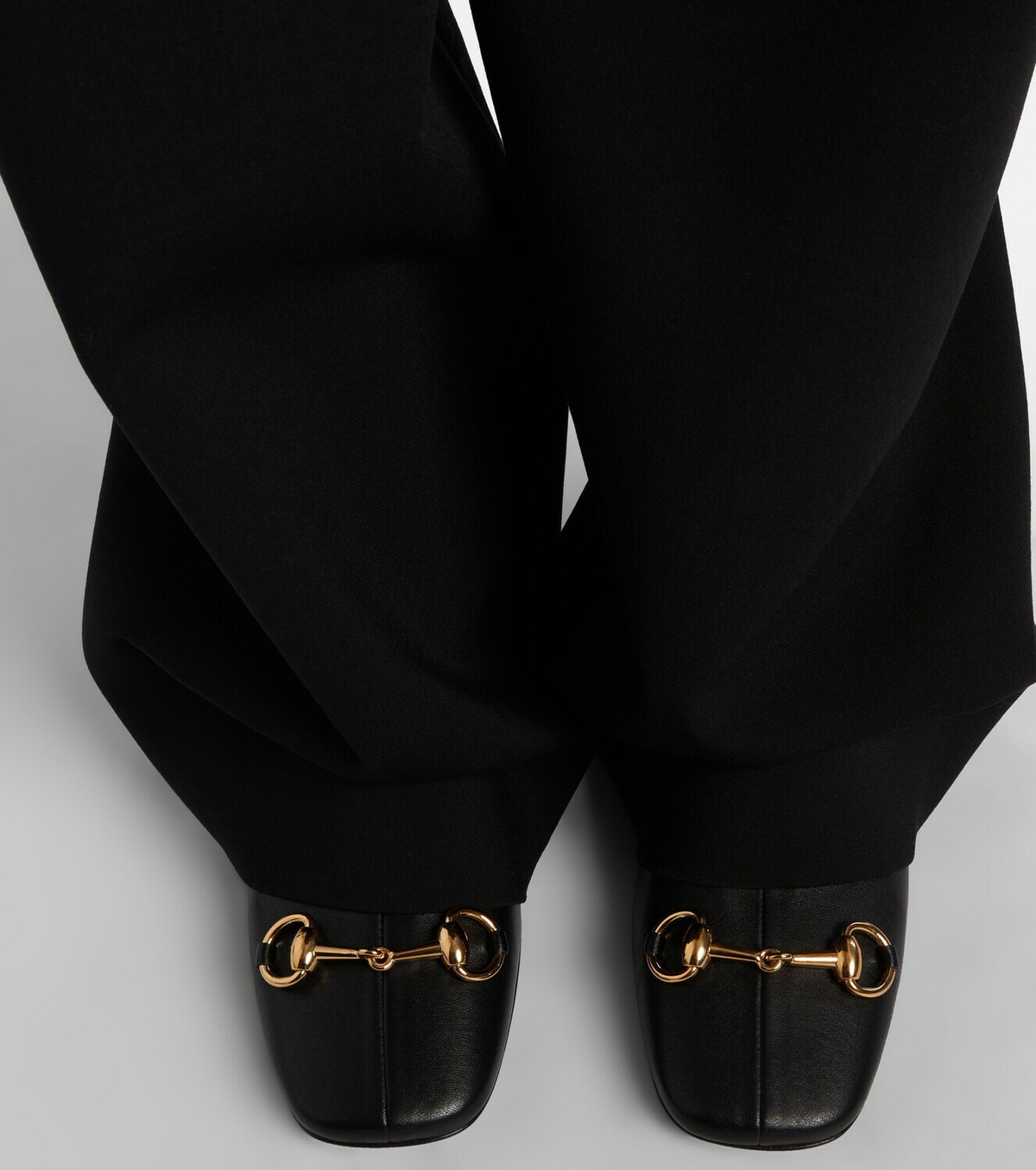 Gucci Signora Horsebit leather ankle boots