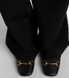 Gucci Signora Horsebit leather ankle boots