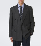 Dunhill Double-breasted wool and cashmere blazer