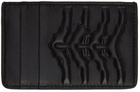 Alexander McQueen Black Rib Cage Card Holder