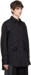 Feng Chen Wang Black Cutouts Shirt