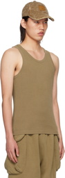 Entire Studios Brown Rib Tank Top