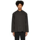 Homme Plisse Issey Miyake Black Jersey Long Sleeve Shirt