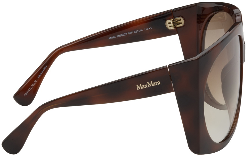 Max Mara Tortoiseshell Oversized Oval Sunglasses Max Mara display picture 1