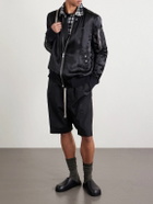 Rick Owens - Classic Flight Satin Bomber Jacket - Black