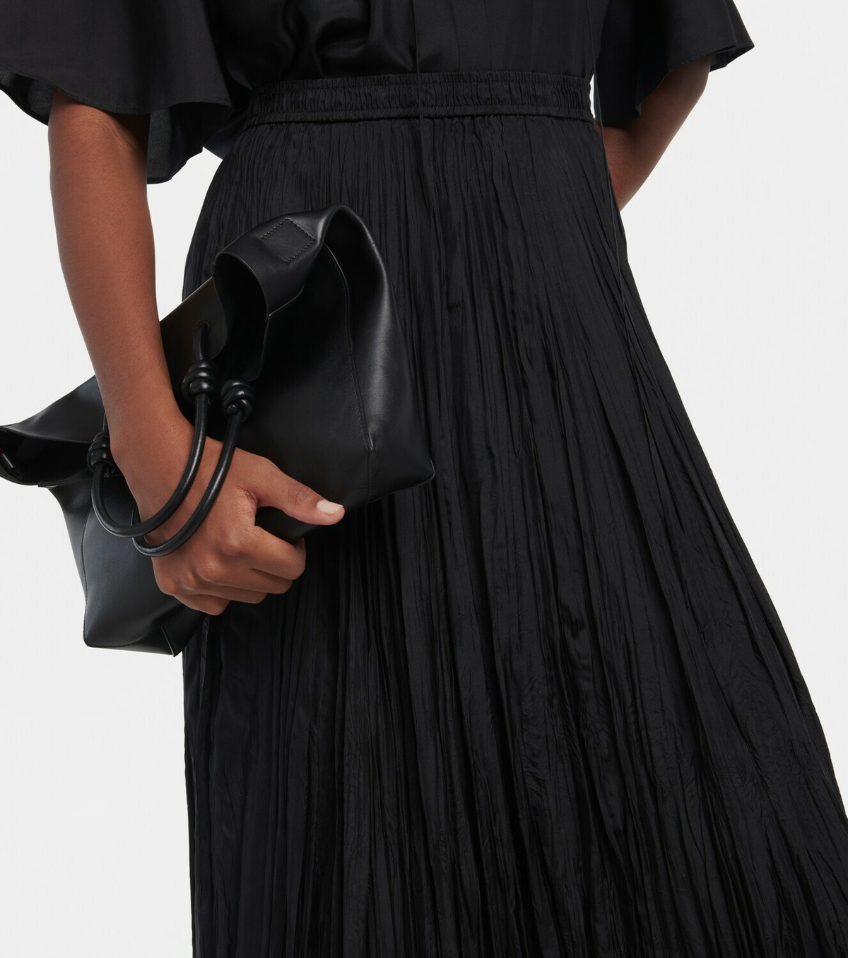 Joseph - Sully crinkled silk midi skirt