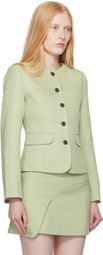 Sandy Liang Green Agnes Blazer