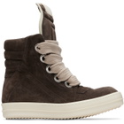 Rick Owens Brown Tower Jumbolace Geobasket Sneakers